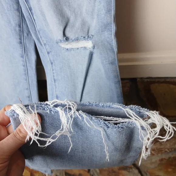 Madewell the Perfect Vintage Jean 27 Light wash Distressed Great UC - Picture 4 of 10